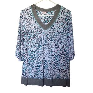 Animal Print Medium Pajama Top